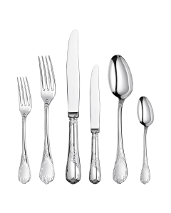 christofle 36-piece sterling silver flatware set with free chest 1