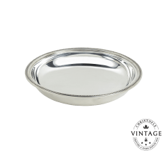 christofle silvered vintage shallow platter - 10 in 1
