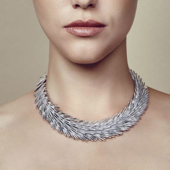 christofle sterling silver collar necklace 1