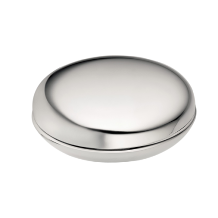 christofle pill box uni  silver plated 2