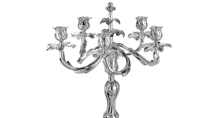 christofle five light candelabra silver plated 1