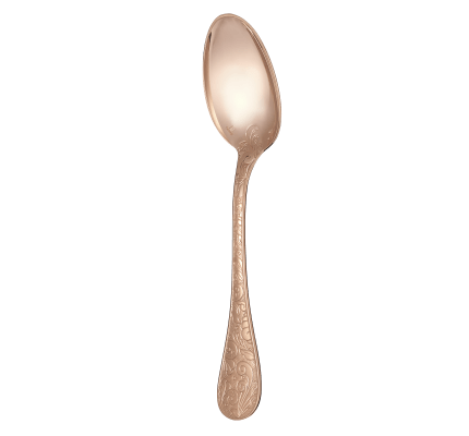 christofle gilded silver plated table spoon - pink gold 1
