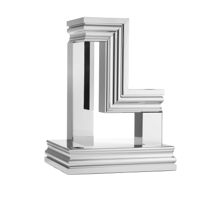 3-light Chrome Aluminium Candelabra