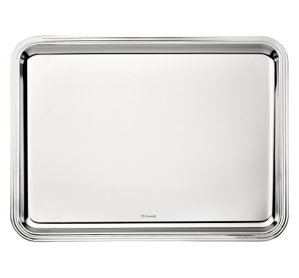 christofle large silver-plated rectangular tray - 43 x 31 cm 1
