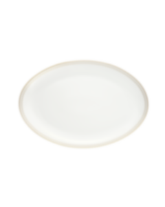 Porcelain Oval platter 38 cm Gold Finish