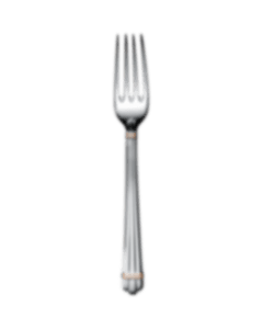 christofle Silver-Plated Standard Dinner Fork with Gold Ring