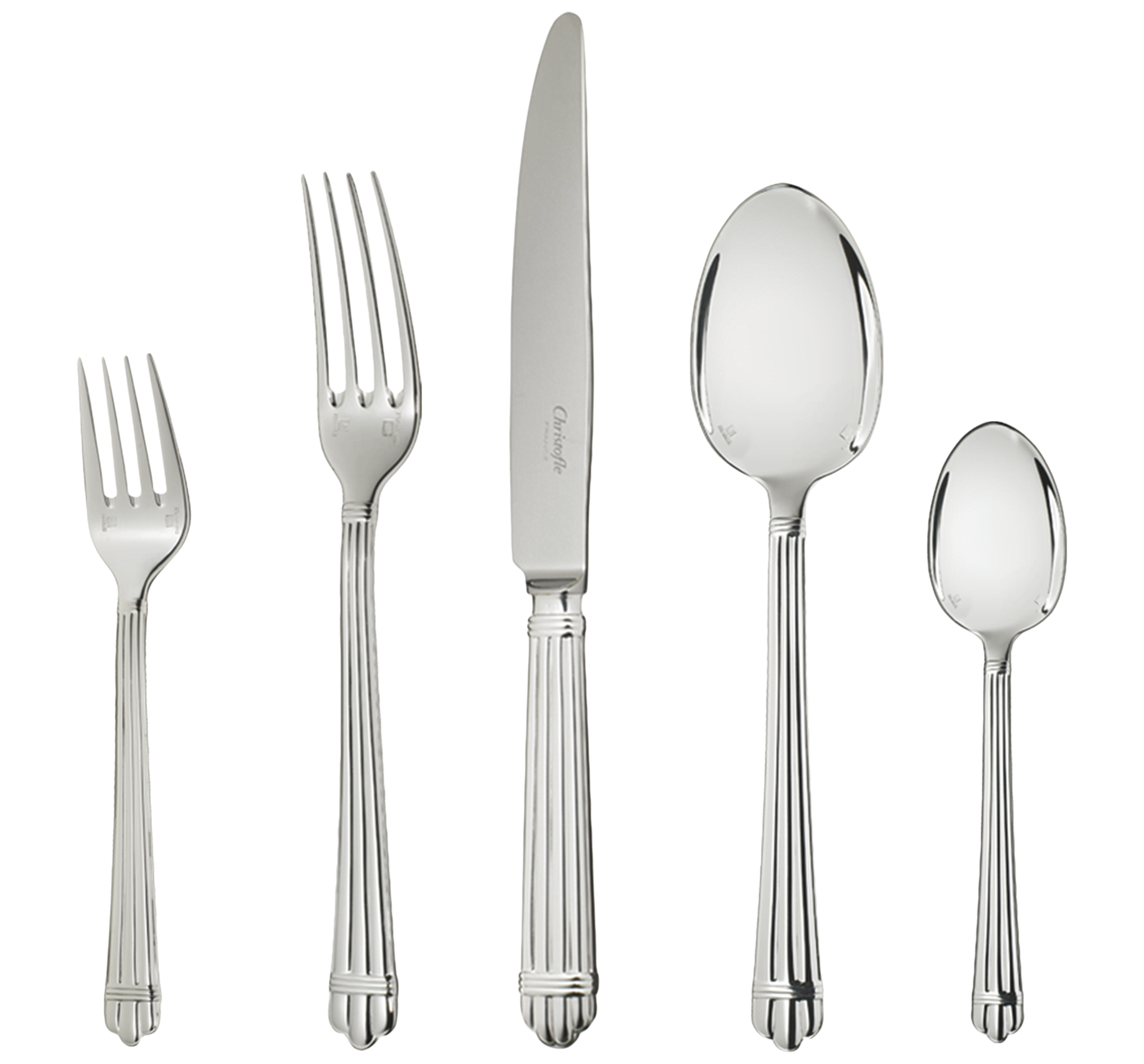 christofle silver-plated five-piece place setting 1