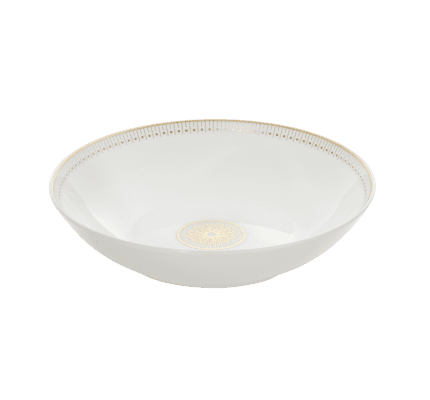 christofle porcelain soup cereal bowl gold finish 0