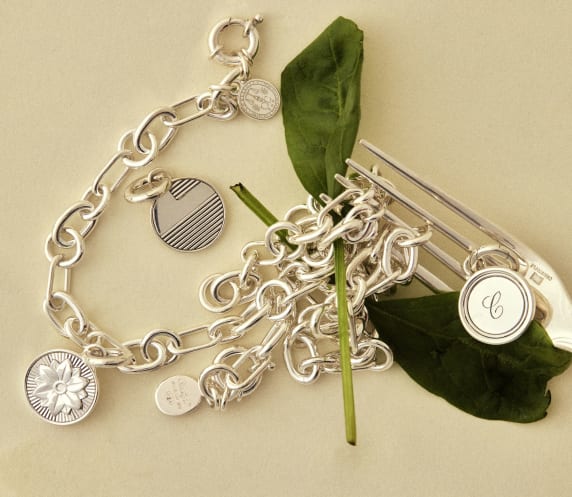 christofle sterling silver medal - ondulations 12