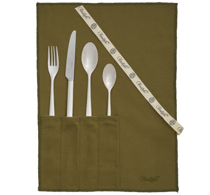 christofle la trousse - 4 couverts taille intermédiaire en métal argenté  1