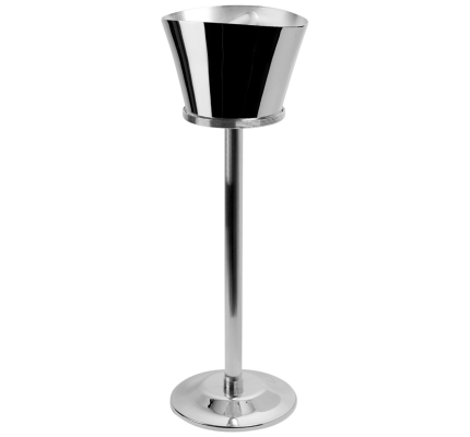 Silver-Plated Champagne & Ice Bucket Stand