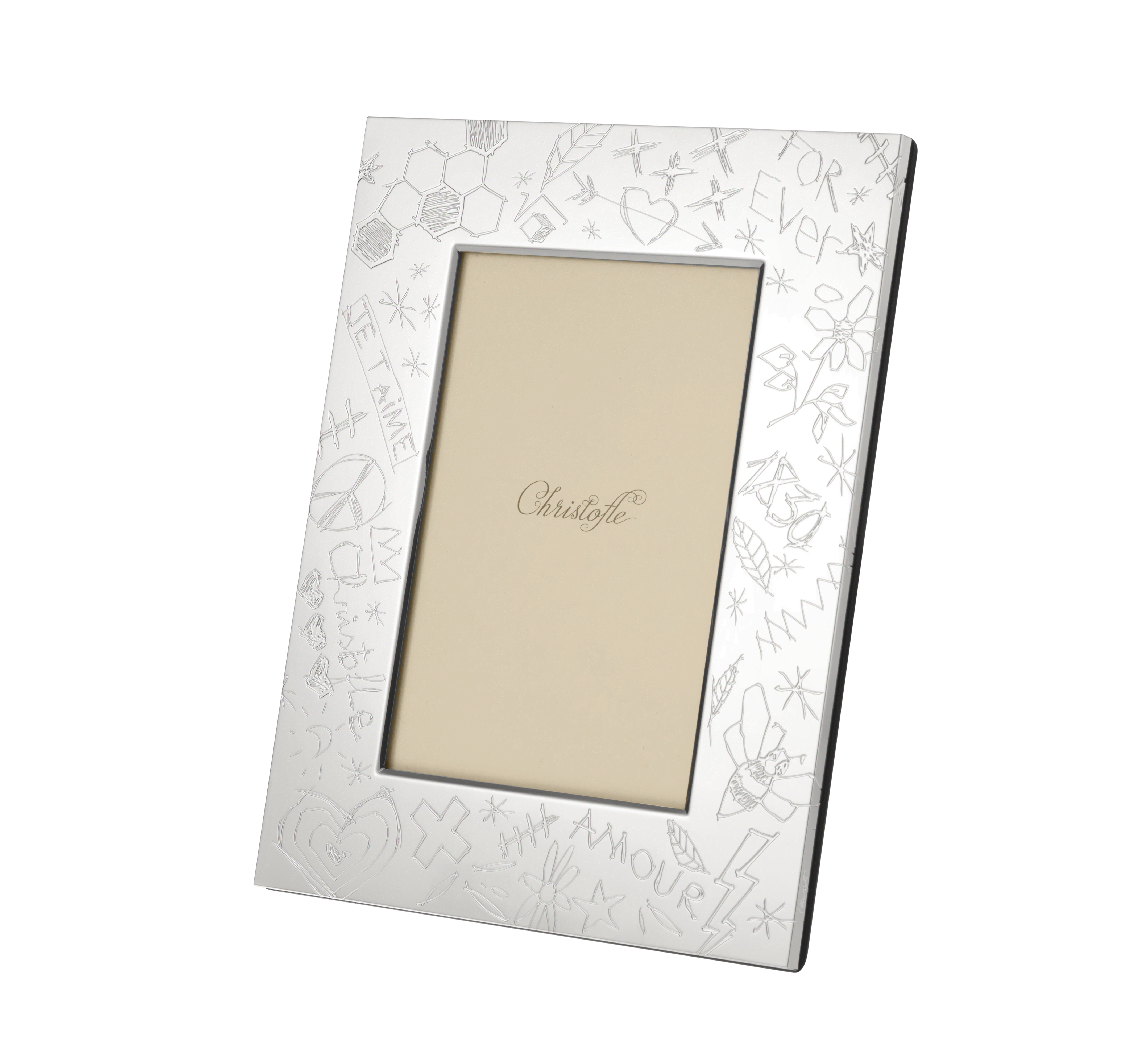 Silver plated picture frame - for 10 x 15 cm photos