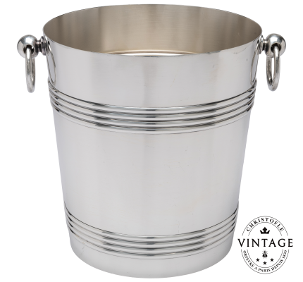 christofle biarritz champagne bucket, silverware - vintage 1