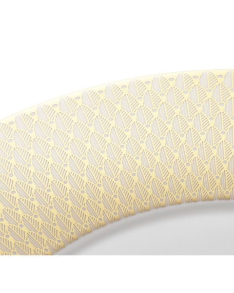 Porcelain Underplate Gold Finish