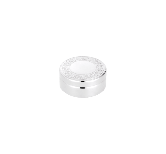 christofle silver-plated round with frieze trinket box 1