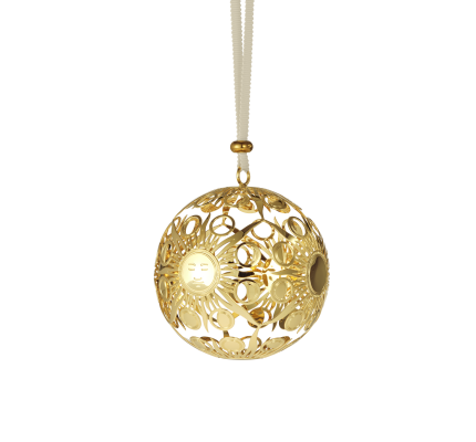 christofle silver-plated christmas ornament 2023 edition - gold 1