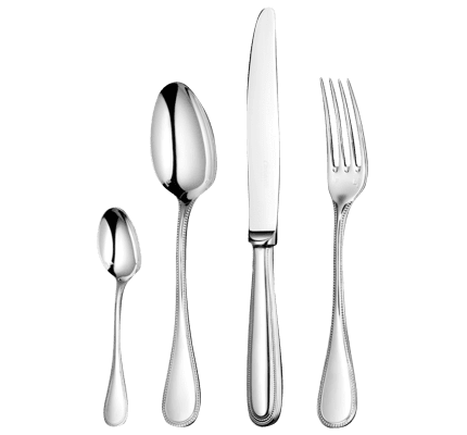 christofle 4-piece sterling silver flatware set 0
