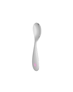 Silver plated Baby spoon, pink Star pattern ベビスター Silver plated Baby spoon, pink Star pattern ベビスター