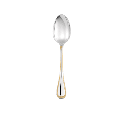 christofle partially gilded silver-plated table spoon 1