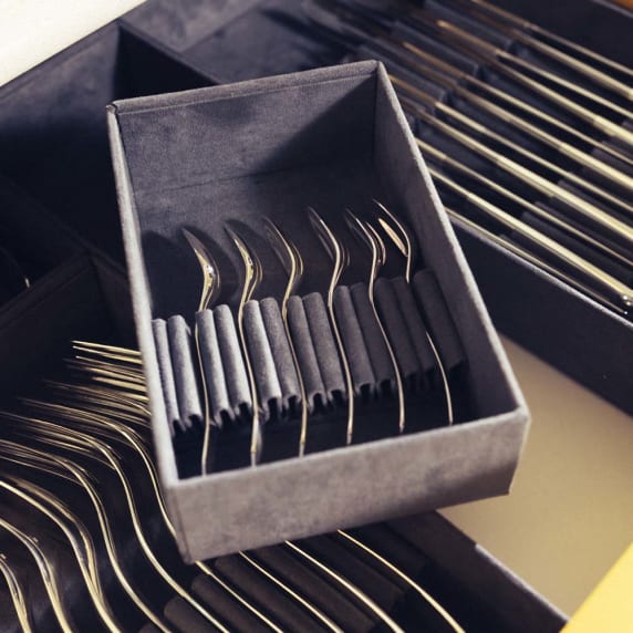 christofle 48-piece silver-plated flatware set for 12 people with 2 drawers chest 3