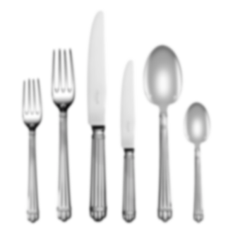 Flatware set for 12 people (75 pieces) Aria  Silver plated