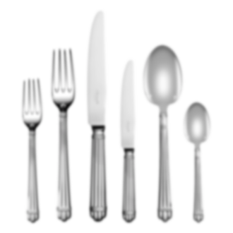 12 Fourchettes Et Pelle à Gâteaux En Métal Argenté - Orfèvre P.P - Motif Filet/coquille - Occasion