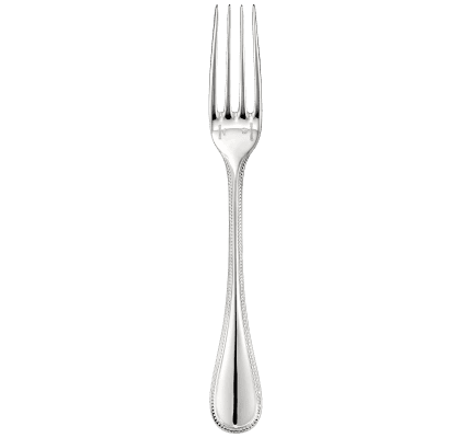 christofle dinner fork perles  sterling silver 1
