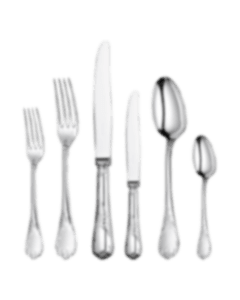 christofle 36-piece silver-plated flatware set with chest 1