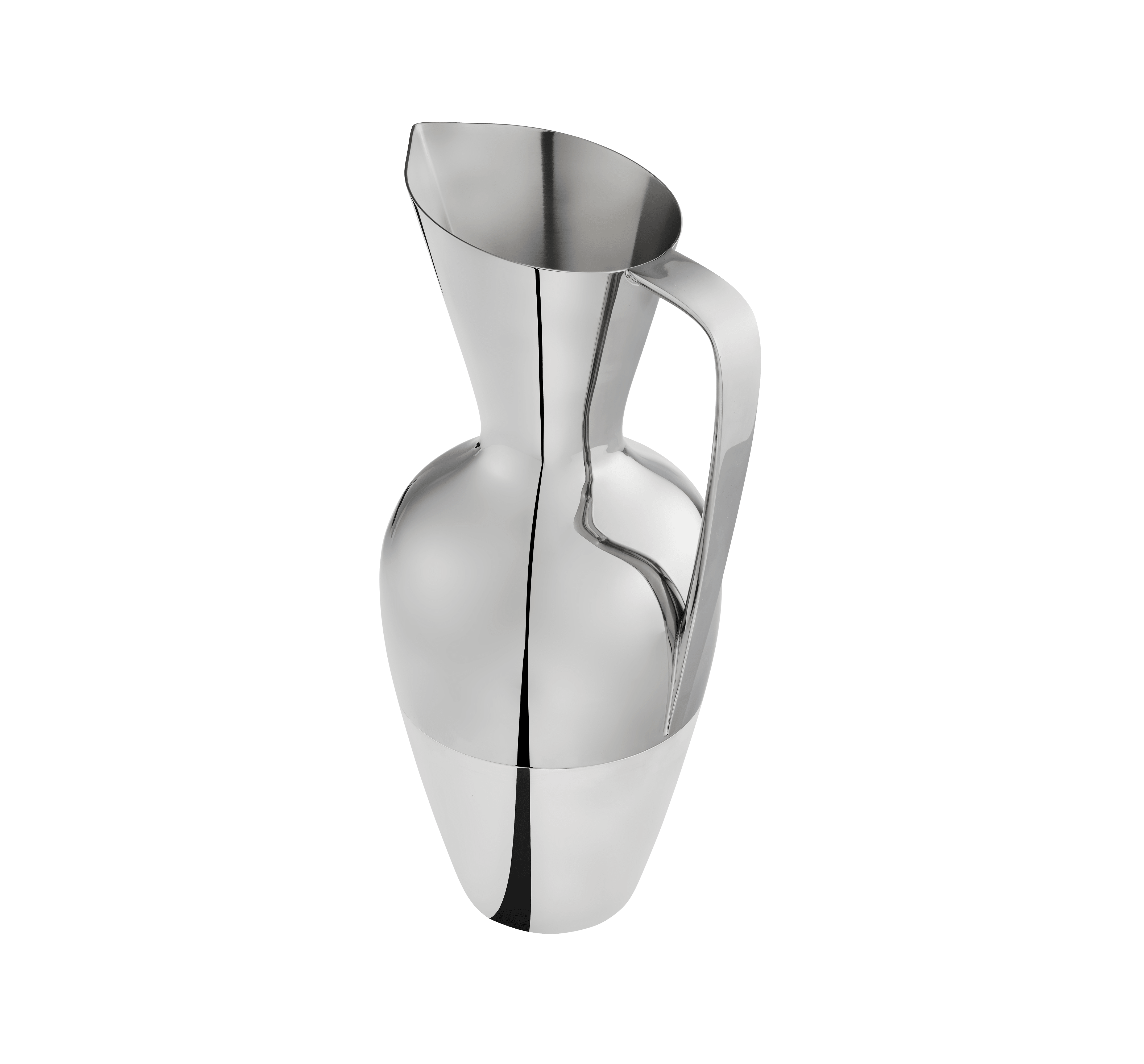 Water Pitcher Silver Base and Steel Affinités