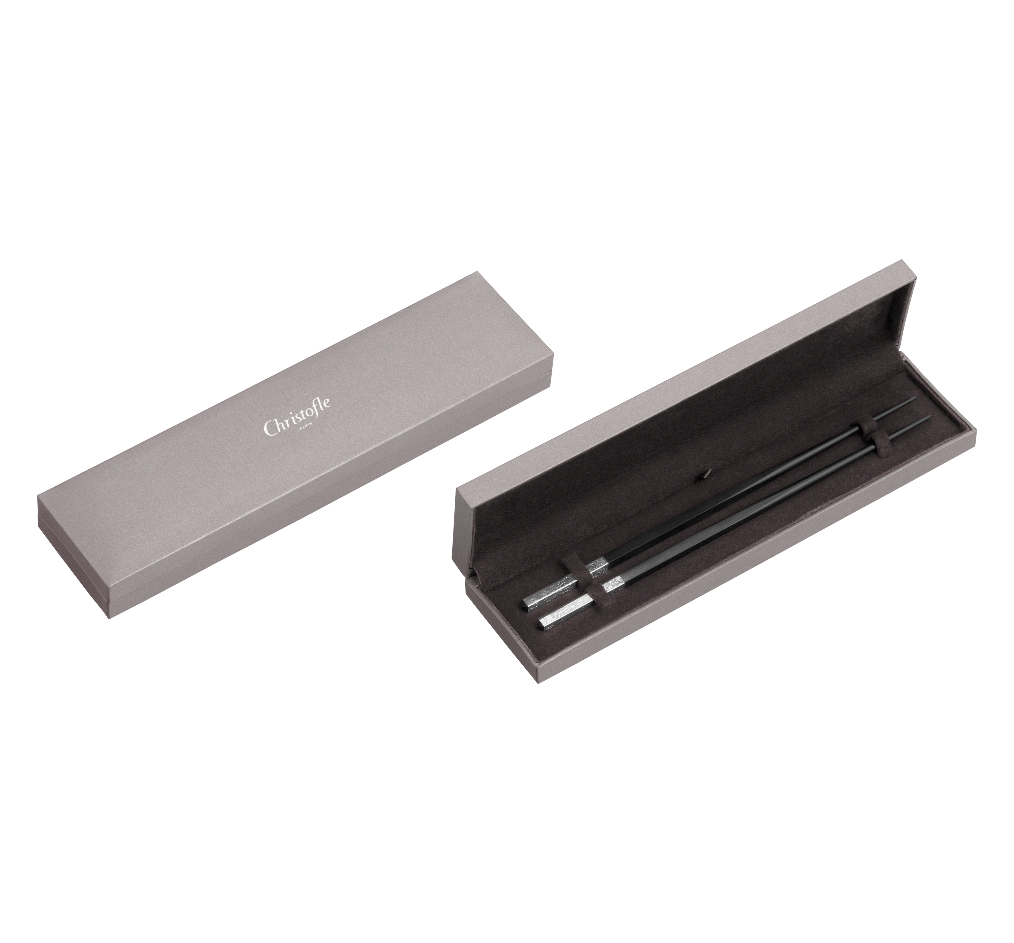christofle Silver-Plated Black Chinese Chopsticks