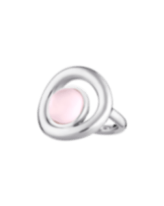 Sterling Silver Ring with Rose Quartz