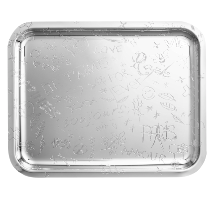 christofle silver-plated rectangular tray - 36 x 28 cm 1