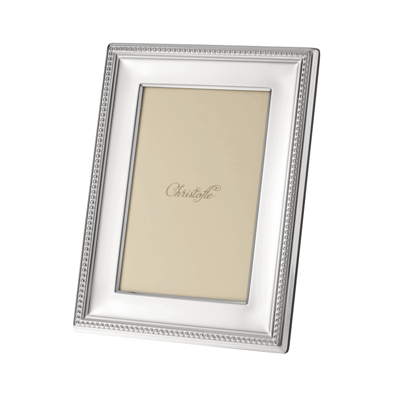 Christofle Silver-Plated Picture Frame - 5 x 7 Perles