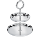 christofle 2-tier pastry stand  vertigo  silver plated 2