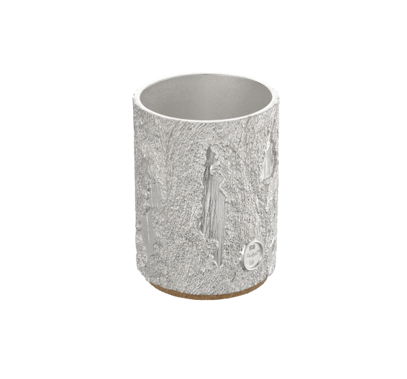 Vase Décoratif En Métal Argenté Elements – Hauteur 43,2 Cm – Design Relief Patchwork Et Filigrane – Pour Fleurs Sèches Ou Artificielles - 12