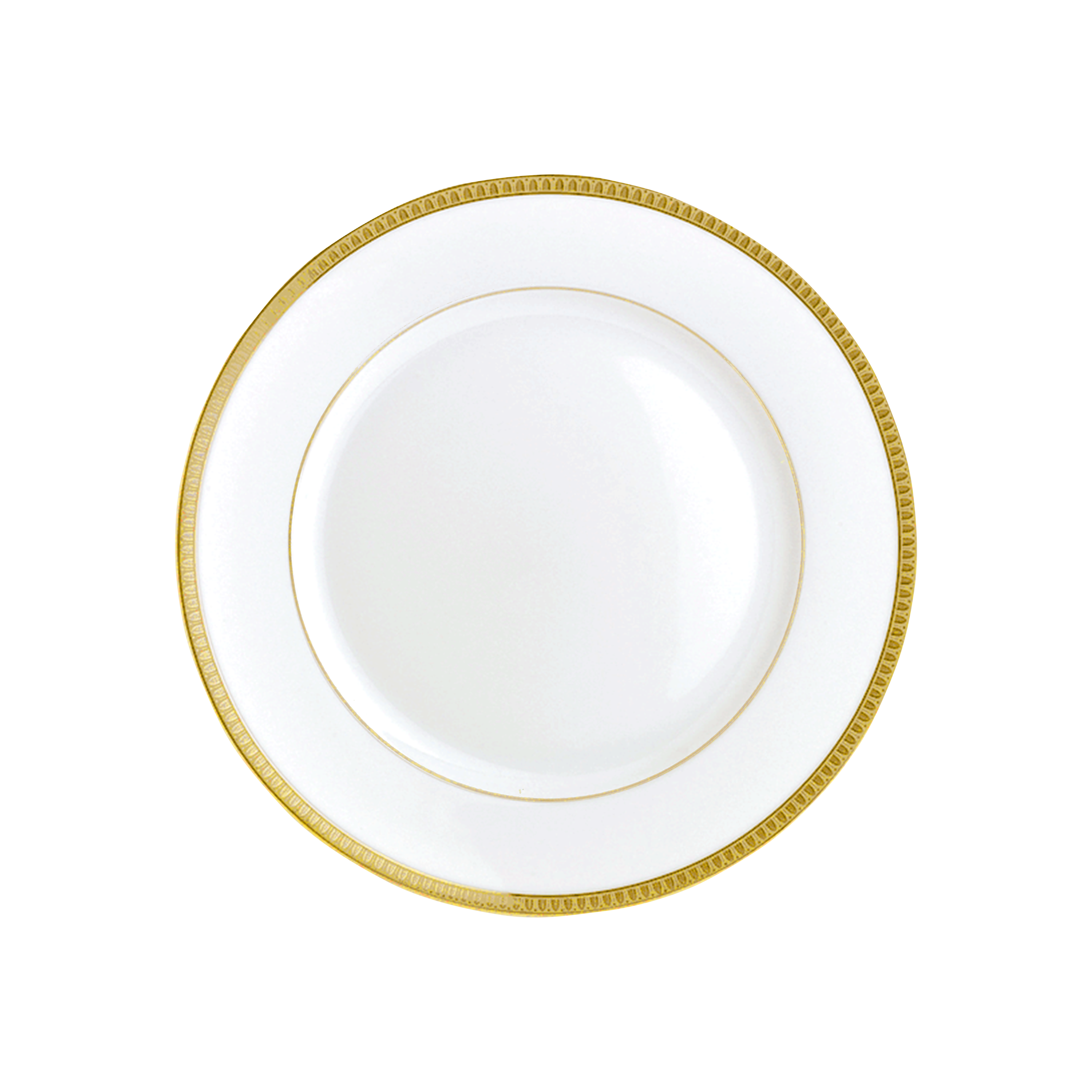 christofle assiette à pain en porcelaine finition or 0