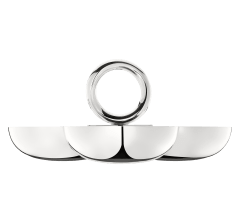 christofle three part server small vertigo  silver plated 1