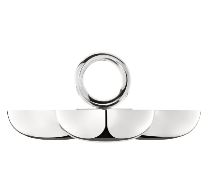 christofle three part server small vertigo  silver plated 1