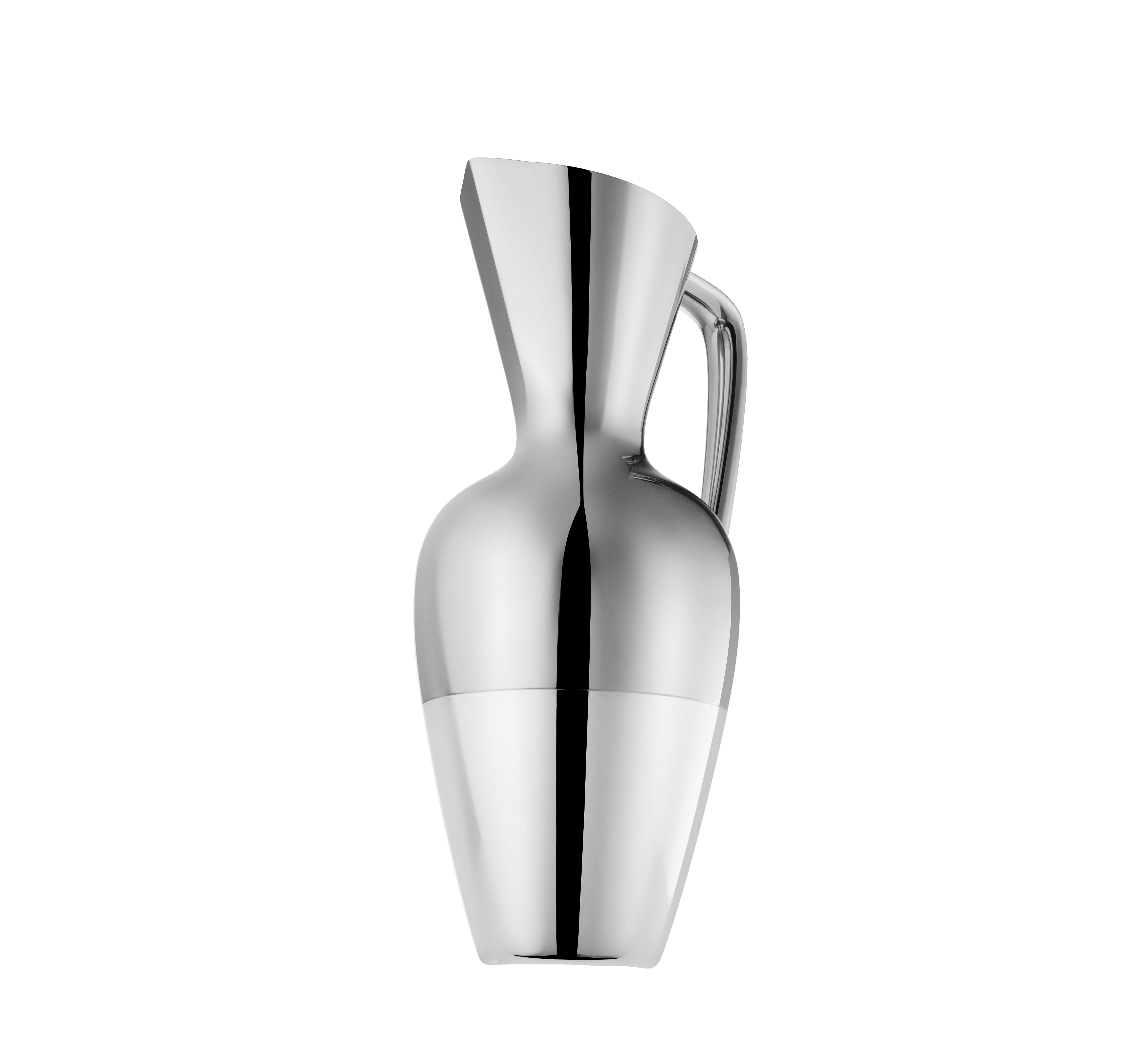 Water Pitcher Silver Base and Steel Affinités