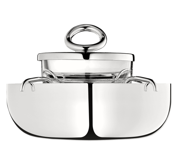 christofle small silver-plated caviar serving set 1