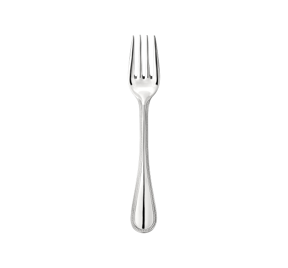 christofle salad fork perles 2  stainless steel 1