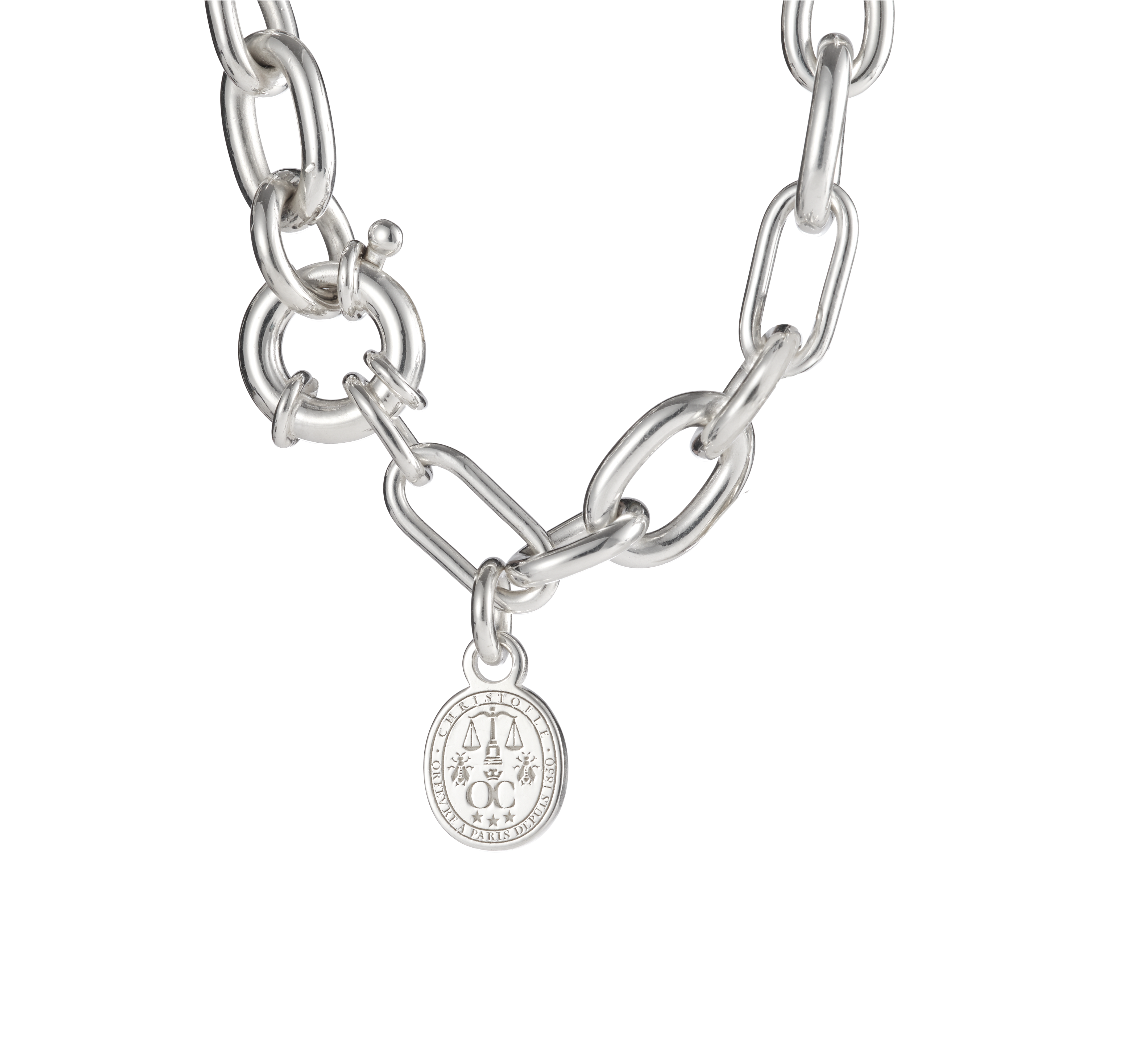 christofle bracelet chaîne en argent massif 1