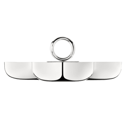 christofle Three part server large Vertigo  Silver plated