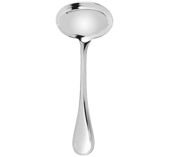 christofle gravy ladle perles  silver plated 1