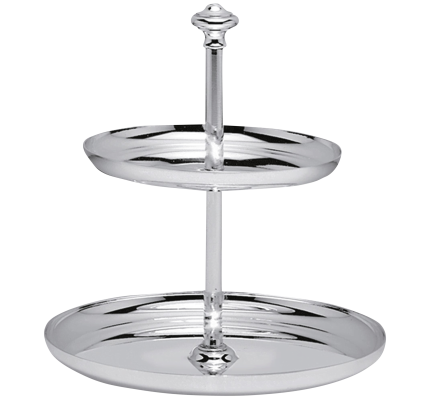 christofle 2-tier pastry stand  albi  silver plated 1