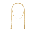 christofle Sterling silver Gilded 18 carats Tie Necklace Chain