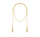 christofle sterling silver gilded 18 carats tie necklace chain 1