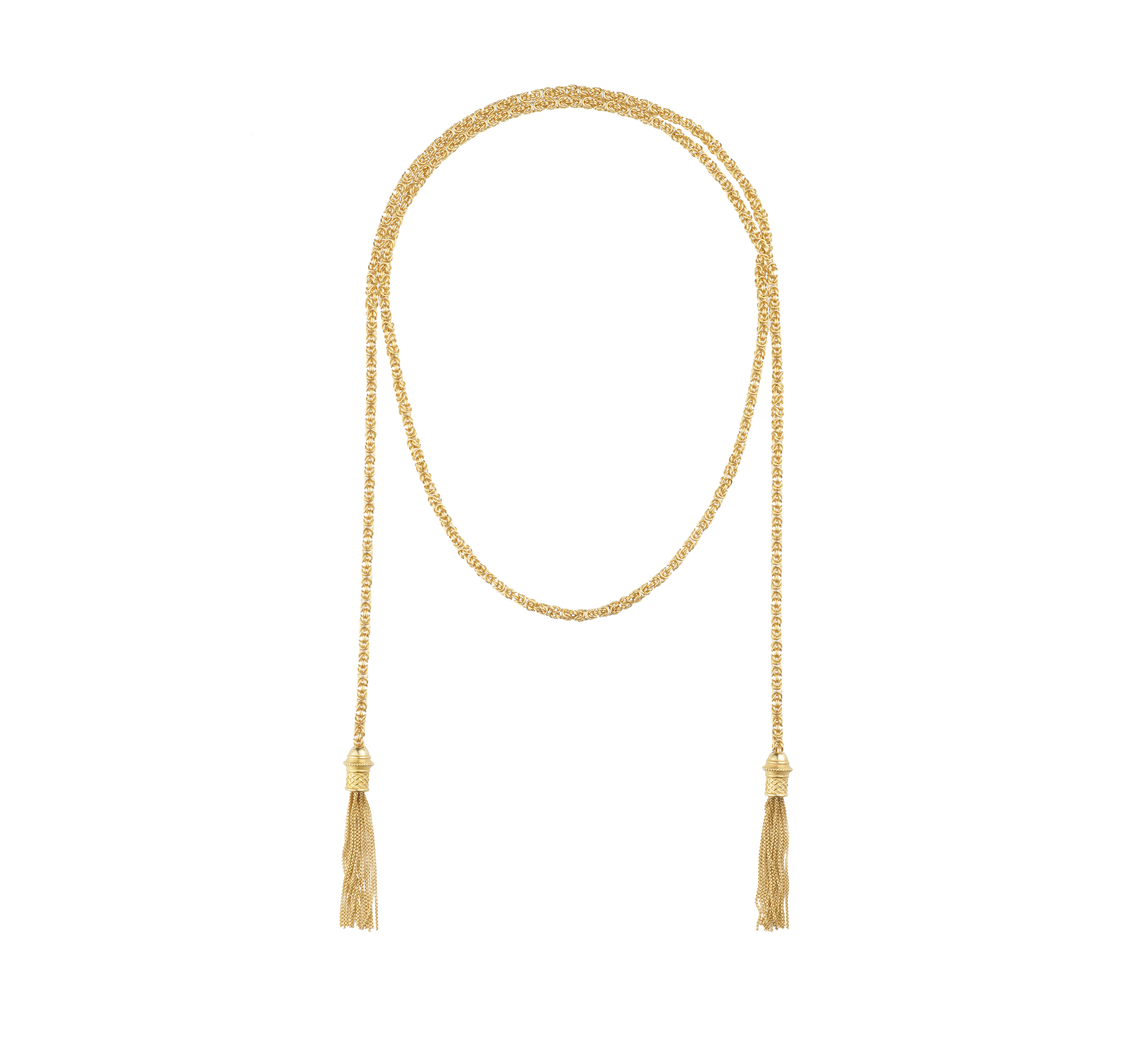 christofle Sterling silver Gilded 18 carats Tie Necklace Chain