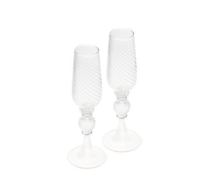 Set of 2 champagne flute