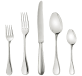 christofle individual place settings (5 pieces) perles  sterling silver 1